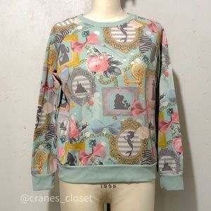Disney Elevated Princesses Floral Sweatshirt M